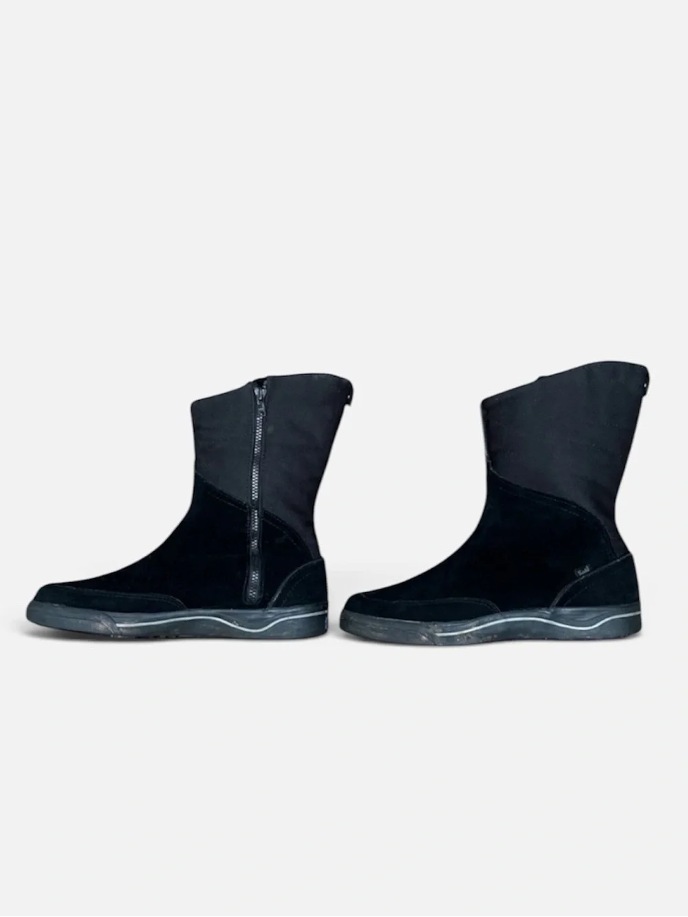 Keds SuedeFleece Lined Zip-up Winter Boot in Black Women’s Size 6 1/2